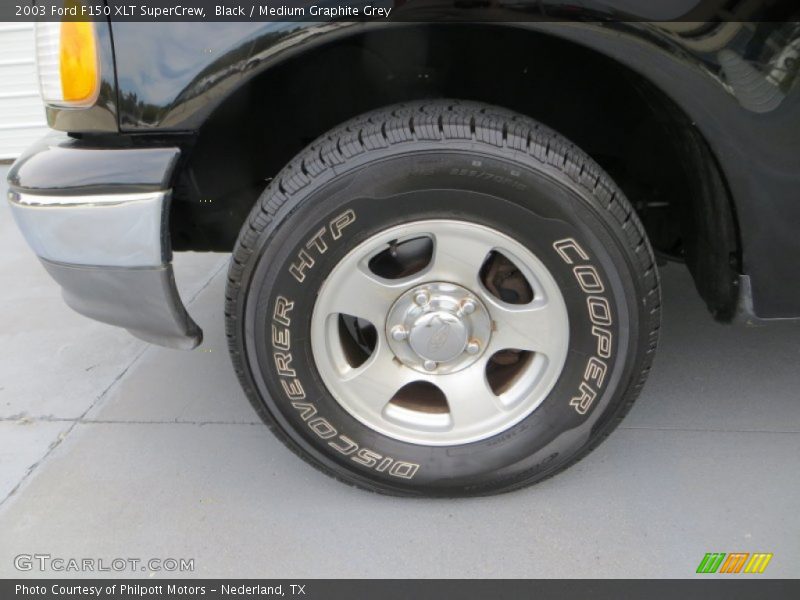 Black / Medium Graphite Grey 2003 Ford F150 XLT SuperCrew