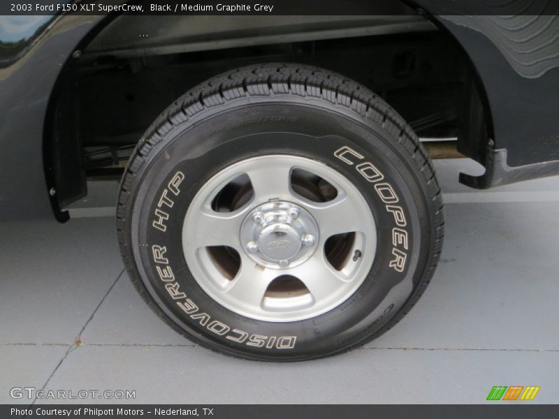 Black / Medium Graphite Grey 2003 Ford F150 XLT SuperCrew