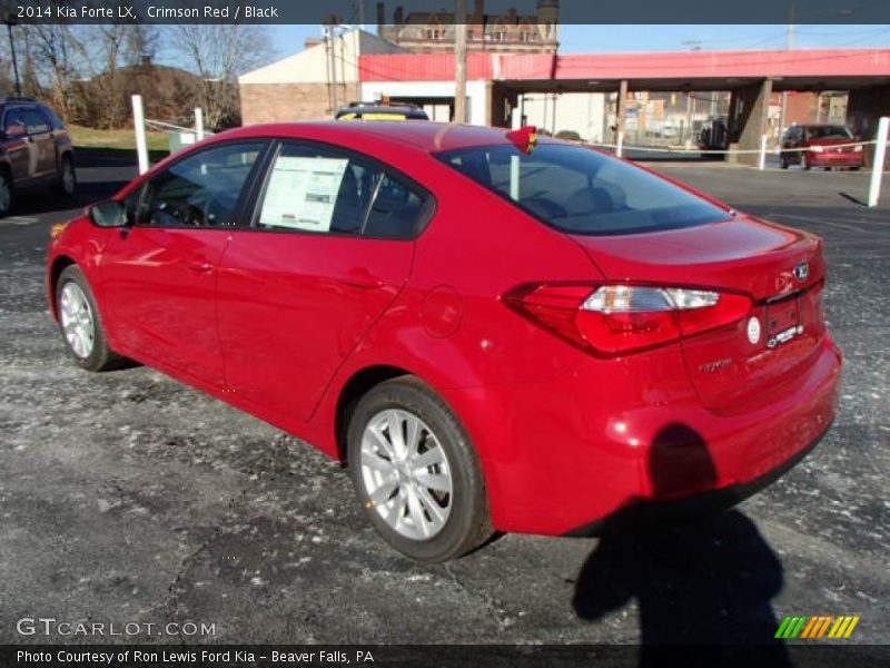 Crimson Red / Black 2014 Kia Forte LX