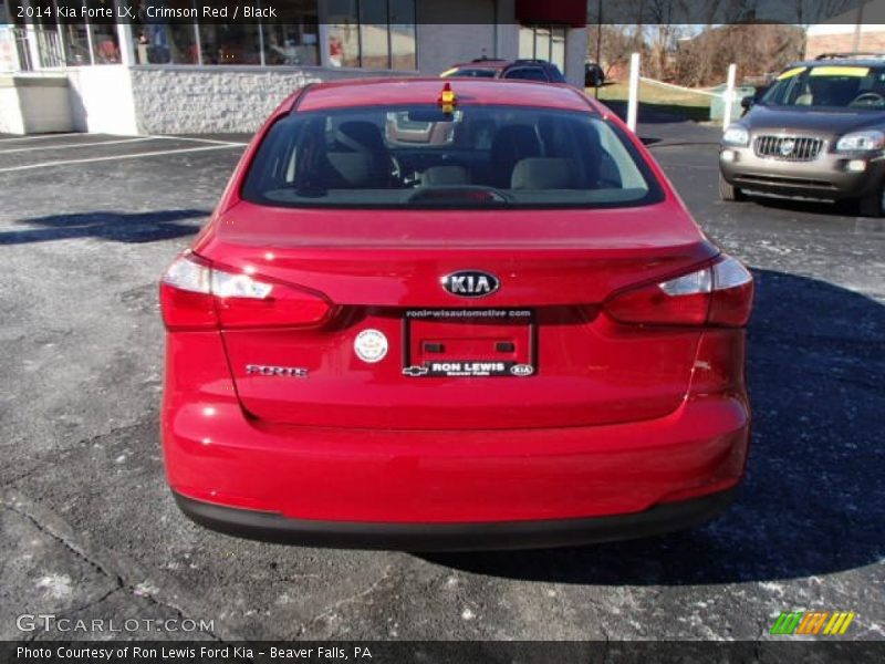 Crimson Red / Black 2014 Kia Forte LX