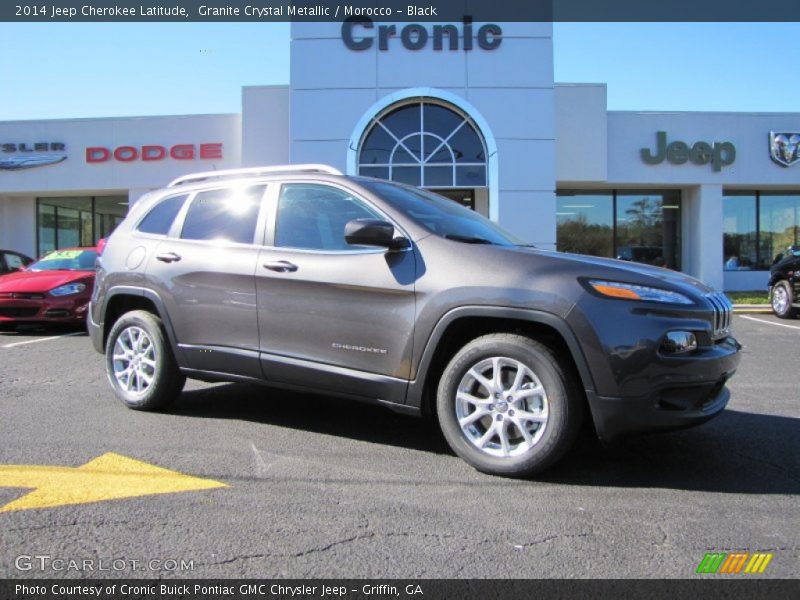 Granite Crystal Metallic / Morocco - Black 2014 Jeep Cherokee Latitude