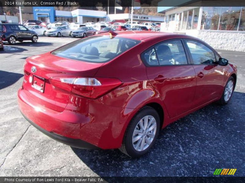 Crimson Red / Black 2014 Kia Forte LX