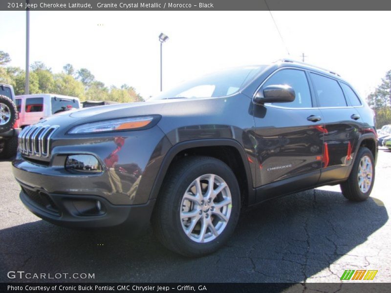 Granite Crystal Metallic / Morocco - Black 2014 Jeep Cherokee Latitude