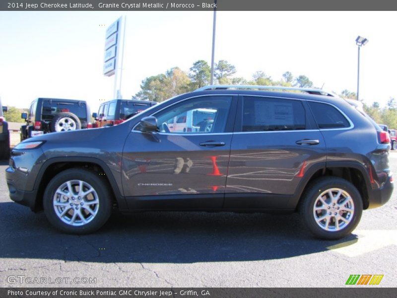 Granite Crystal Metallic / Morocco - Black 2014 Jeep Cherokee Latitude