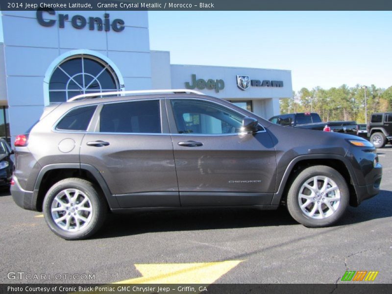 Granite Crystal Metallic / Morocco - Black 2014 Jeep Cherokee Latitude