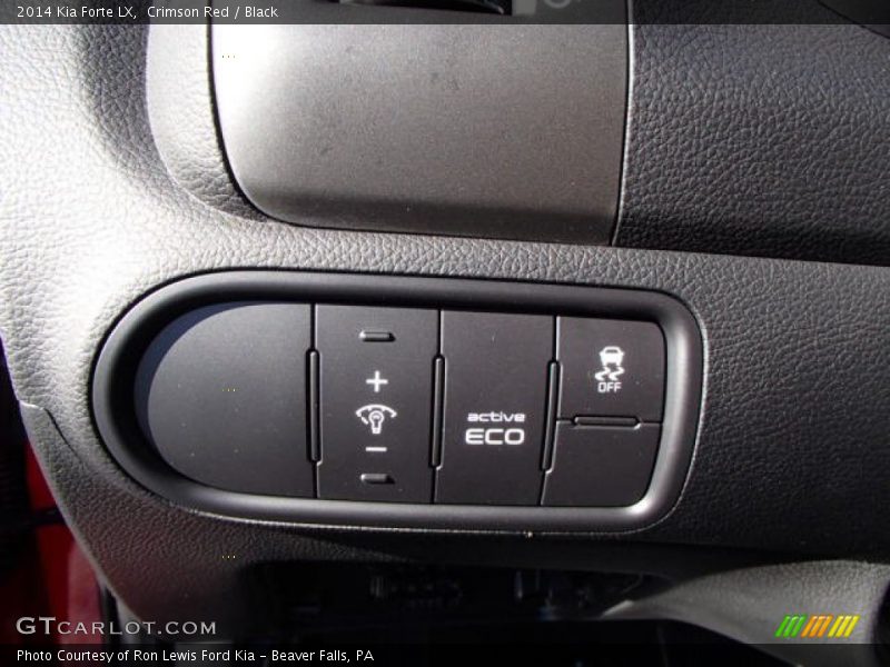 Crimson Red / Black 2014 Kia Forte LX