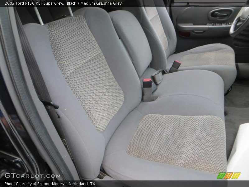 Black / Medium Graphite Grey 2003 Ford F150 XLT SuperCrew