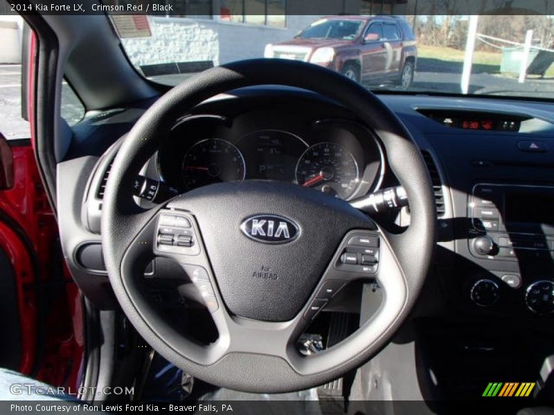 Crimson Red / Black 2014 Kia Forte LX