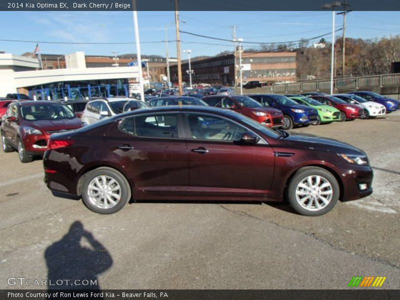 Dark Cherry / Beige 2014 Kia Optima EX