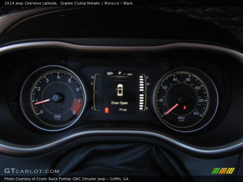 Granite Crystal Metallic / Morocco - Black 2014 Jeep Cherokee Latitude