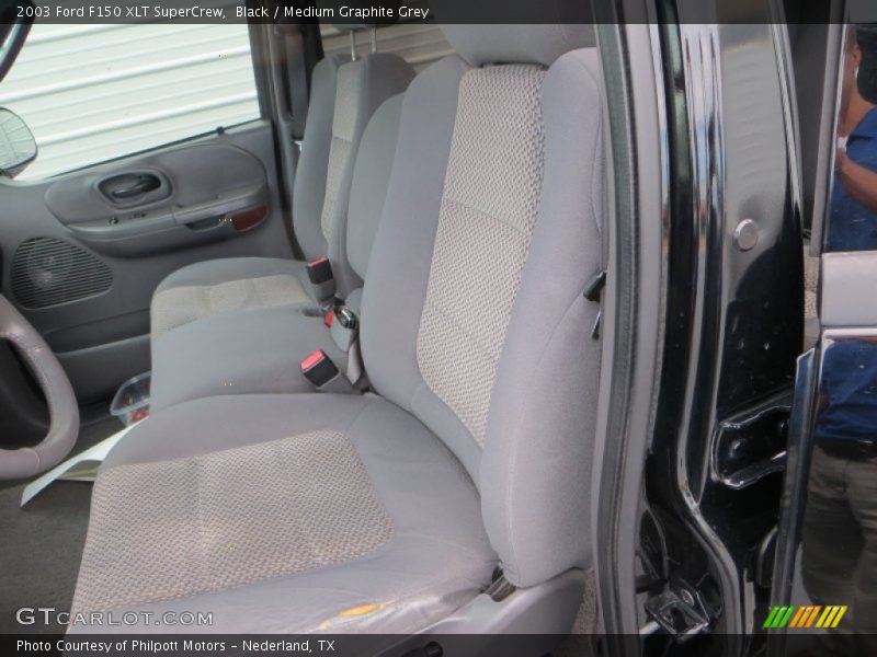 Black / Medium Graphite Grey 2003 Ford F150 XLT SuperCrew