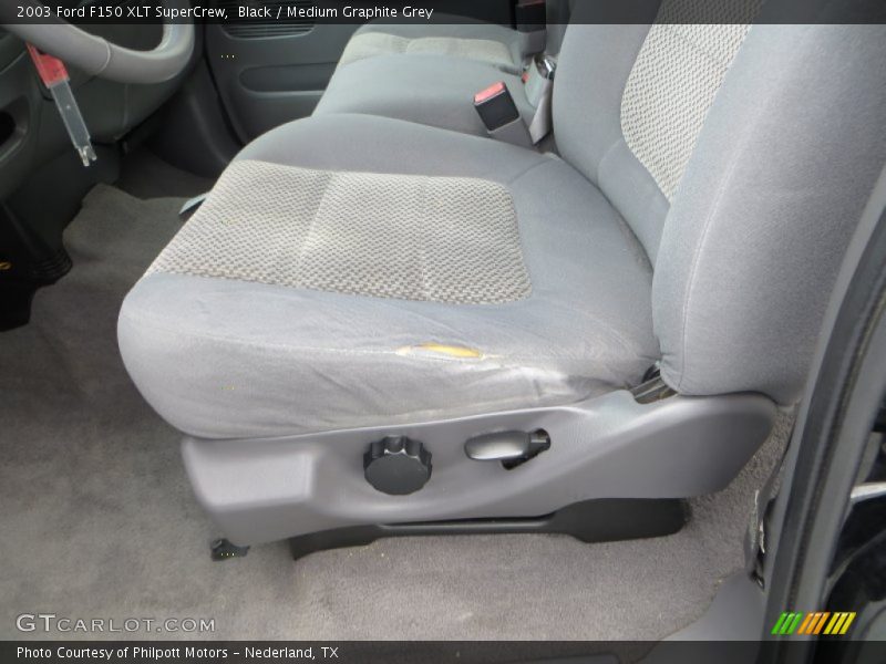 Black / Medium Graphite Grey 2003 Ford F150 XLT SuperCrew