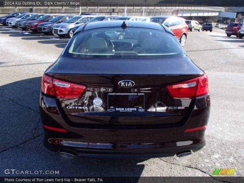 Dark Cherry / Beige 2014 Kia Optima EX