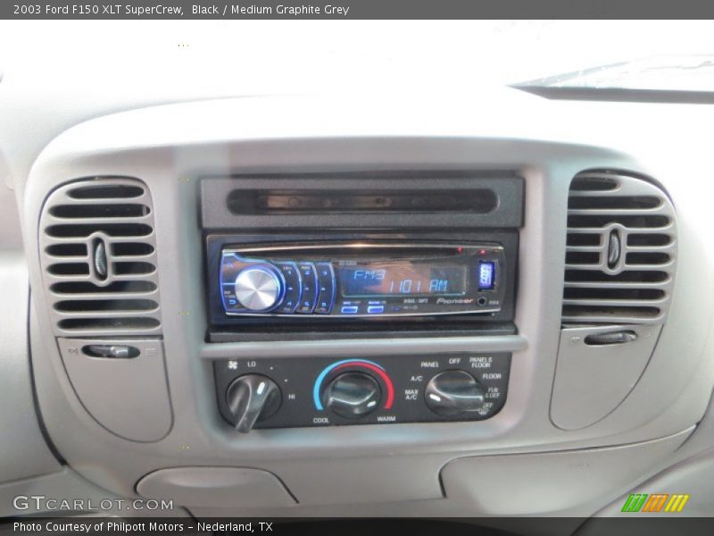 Black / Medium Graphite Grey 2003 Ford F150 XLT SuperCrew