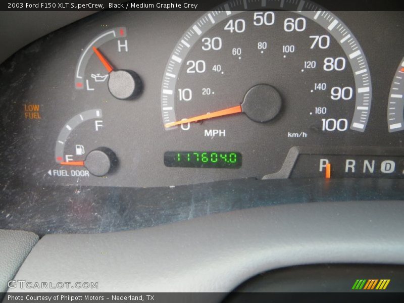 Black / Medium Graphite Grey 2003 Ford F150 XLT SuperCrew