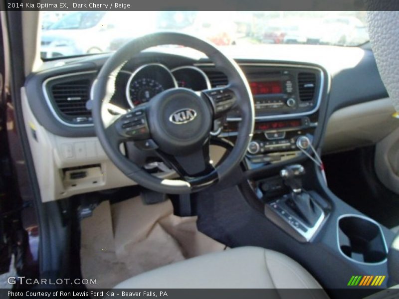 Dark Cherry / Beige 2014 Kia Optima EX