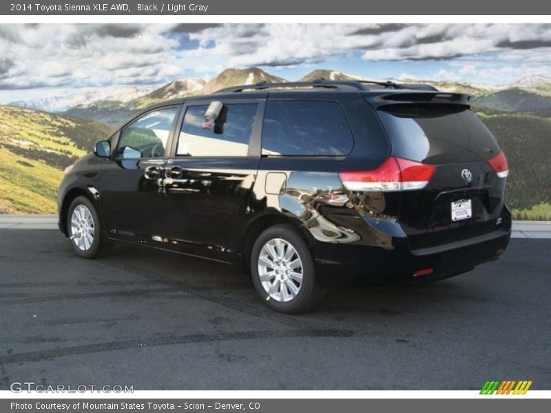 Black / Light Gray 2014 Toyota Sienna XLE AWD