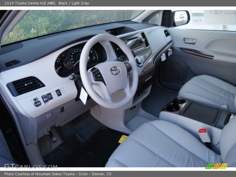 Black / Light Gray 2014 Toyota Sienna XLE AWD