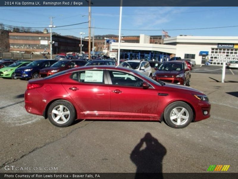 Remington Red / Beige 2014 Kia Optima LX