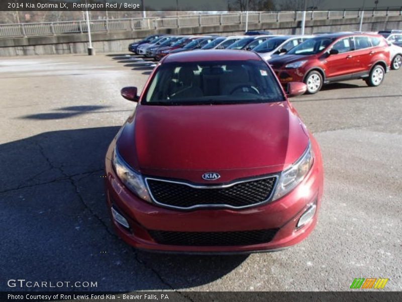 Remington Red / Beige 2014 Kia Optima LX