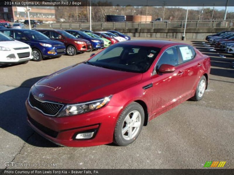 Remington Red / Beige 2014 Kia Optima LX