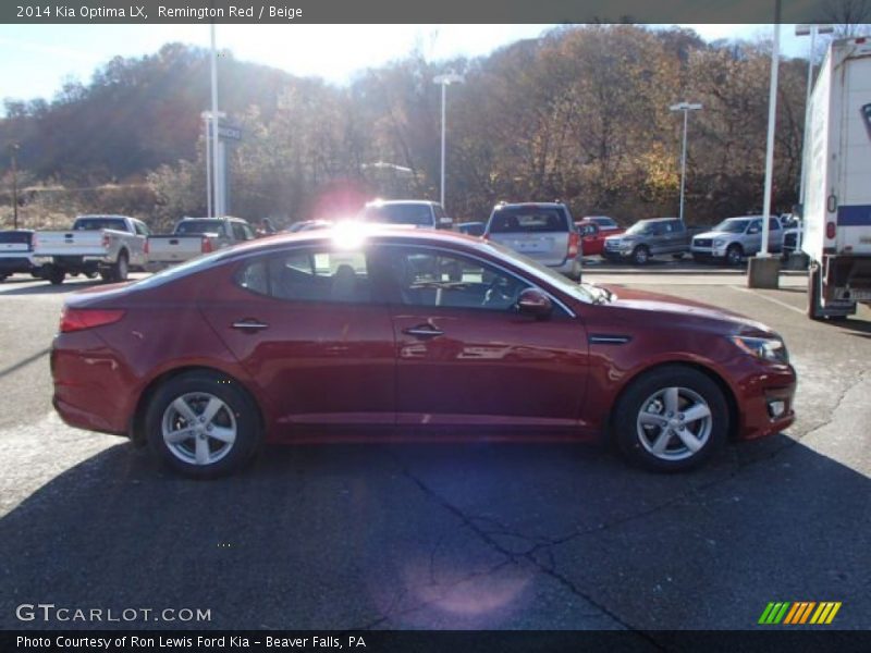 Remington Red / Beige 2014 Kia Optima LX