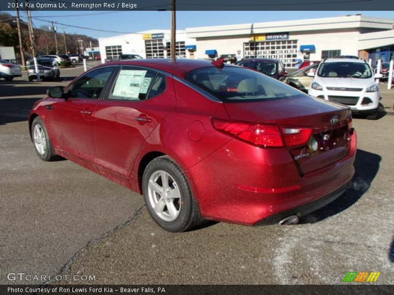 Remington Red / Beige 2014 Kia Optima LX
