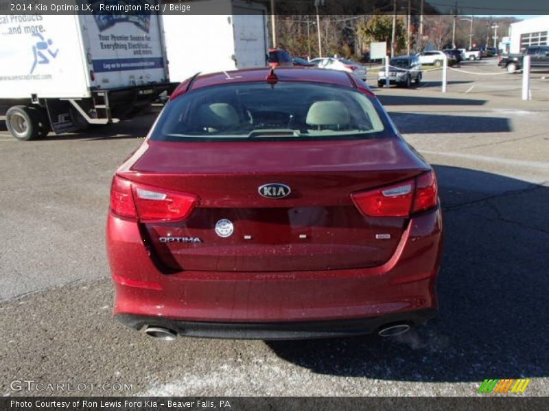 Remington Red / Beige 2014 Kia Optima LX