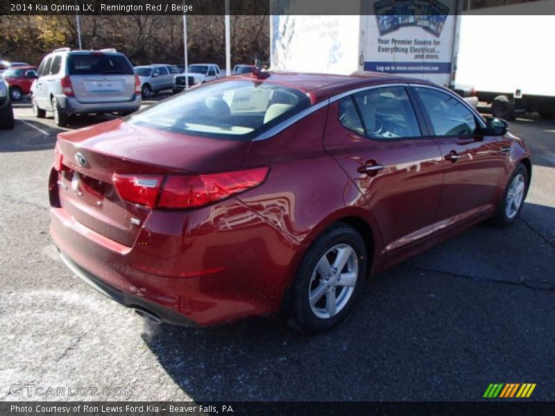 Remington Red / Beige 2014 Kia Optima LX