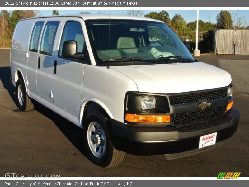 Summit White / Medium Pewter 2013 Chevrolet Express 1500 Cargo Van
