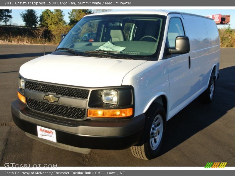 Summit White / Medium Pewter 2013 Chevrolet Express 1500 Cargo Van