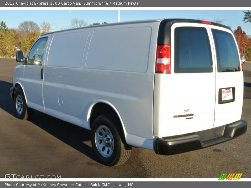 Summit White / Medium Pewter 2013 Chevrolet Express 1500 Cargo Van