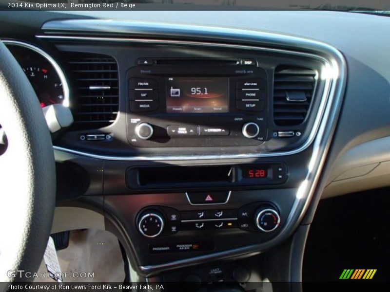 Remington Red / Beige 2014 Kia Optima LX