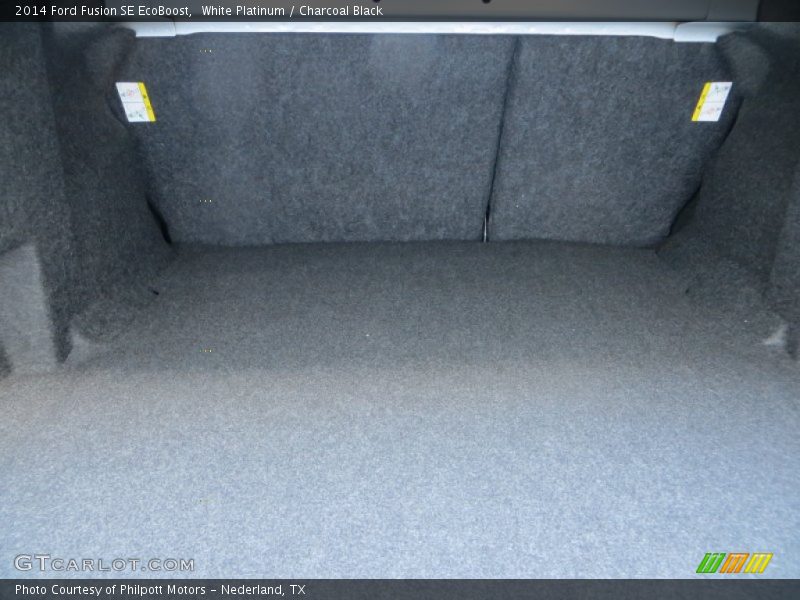 White Platinum / Charcoal Black 2014 Ford Fusion SE EcoBoost