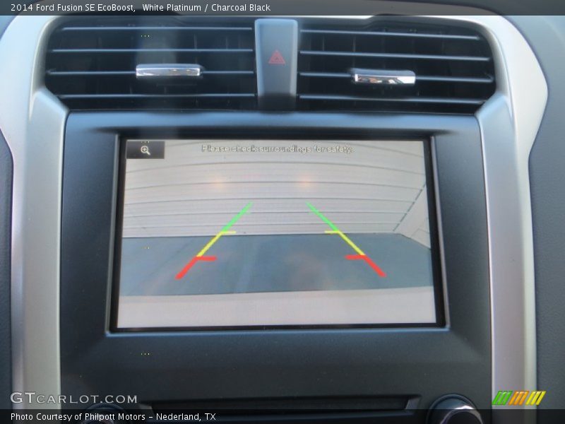 White Platinum / Charcoal Black 2014 Ford Fusion SE EcoBoost