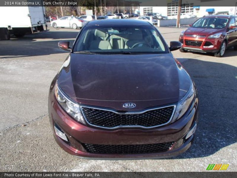 Dark Cherry / Beige 2014 Kia Optima LX