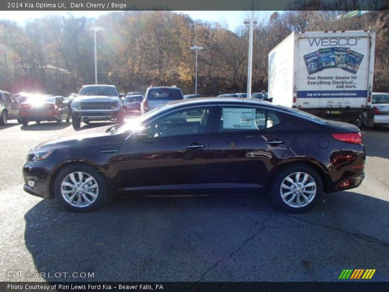 Dark Cherry / Beige 2014 Kia Optima LX
