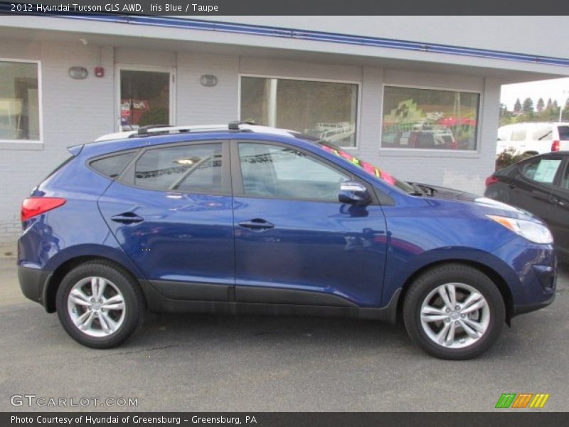 Iris Blue / Taupe 2012 Hyundai Tucson GLS AWD