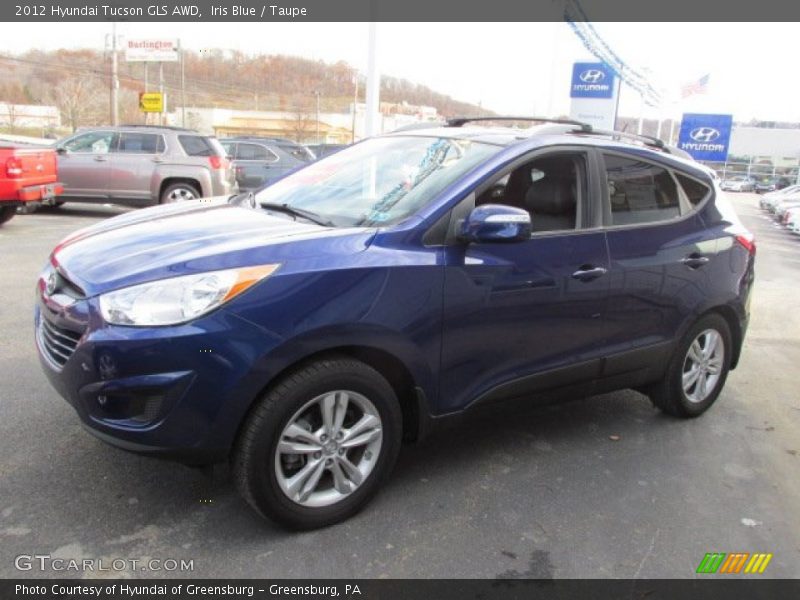 Iris Blue / Taupe 2012 Hyundai Tucson GLS AWD