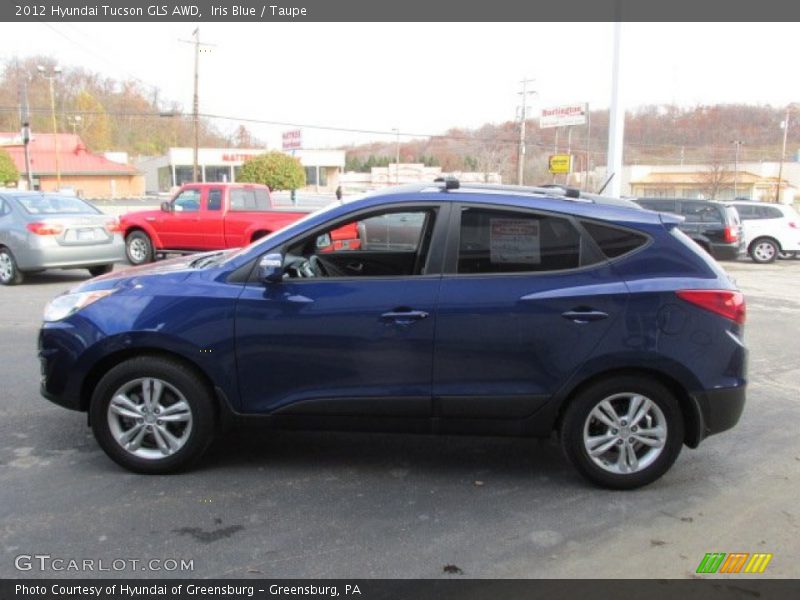 Iris Blue / Taupe 2012 Hyundai Tucson GLS AWD