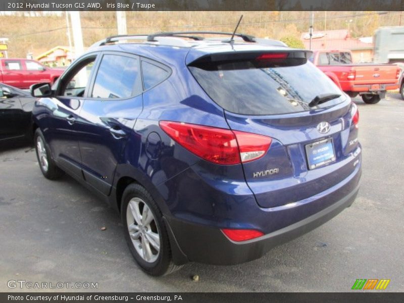 Iris Blue / Taupe 2012 Hyundai Tucson GLS AWD