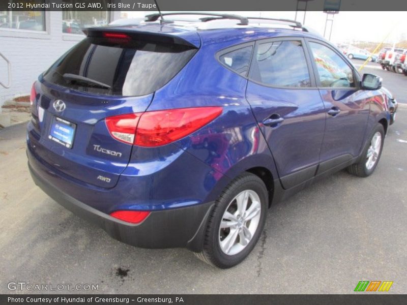 Iris Blue / Taupe 2012 Hyundai Tucson GLS AWD