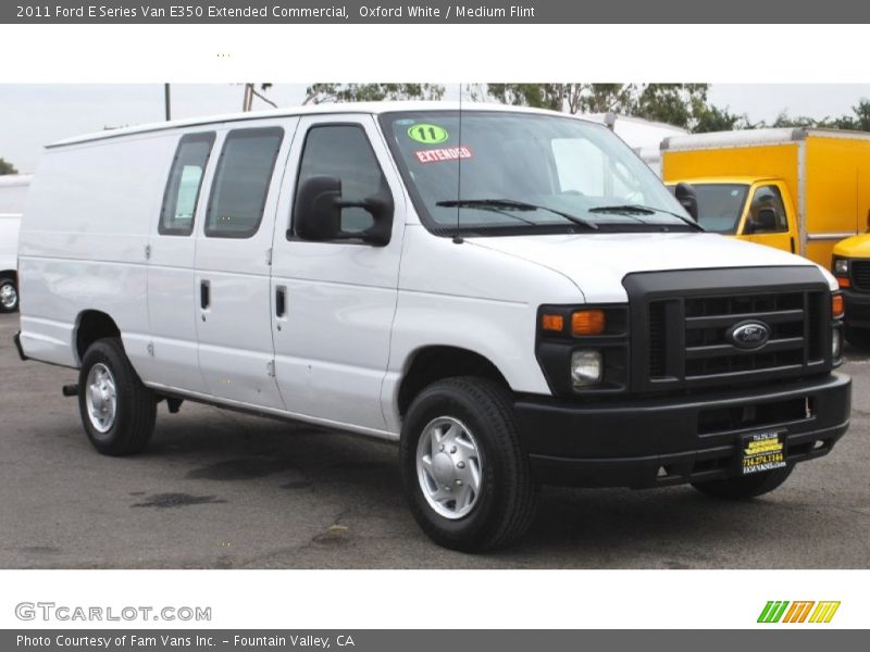 Oxford White / Medium Flint 2011 Ford E Series Van E350 Extended Commercial
