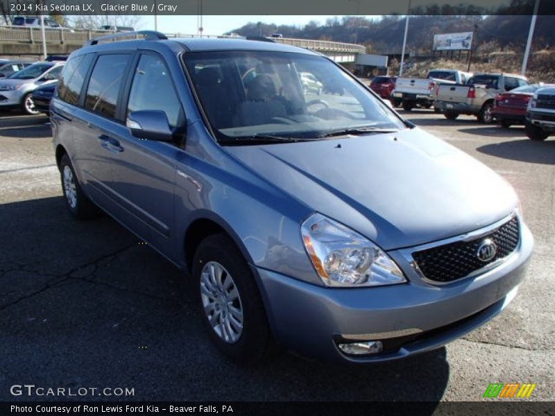 Glacier Blue / Gray 2014 Kia Sedona LX