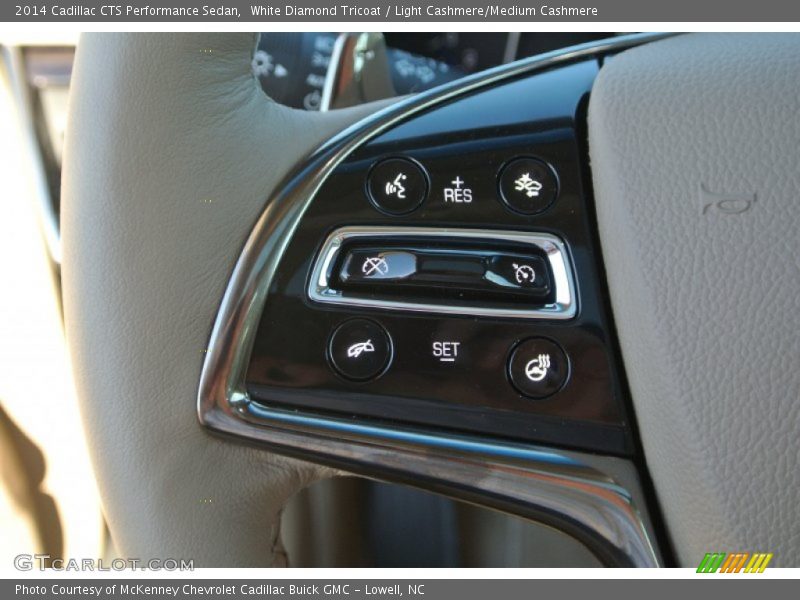 White Diamond Tricoat / Light Cashmere/Medium Cashmere 2014 Cadillac CTS Performance Sedan