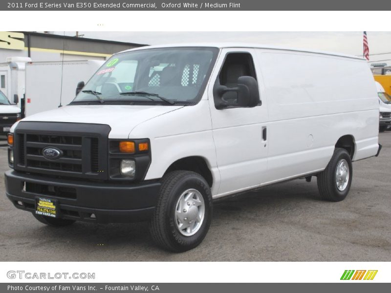 Oxford White / Medium Flint 2011 Ford E Series Van E350 Extended Commercial