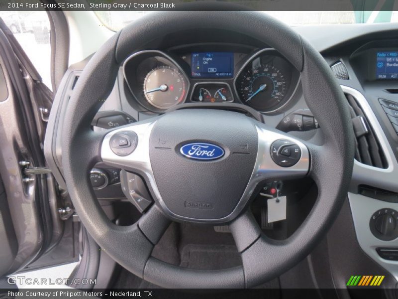 Sterling Gray / Charcoal Black 2014 Ford Focus SE Sedan