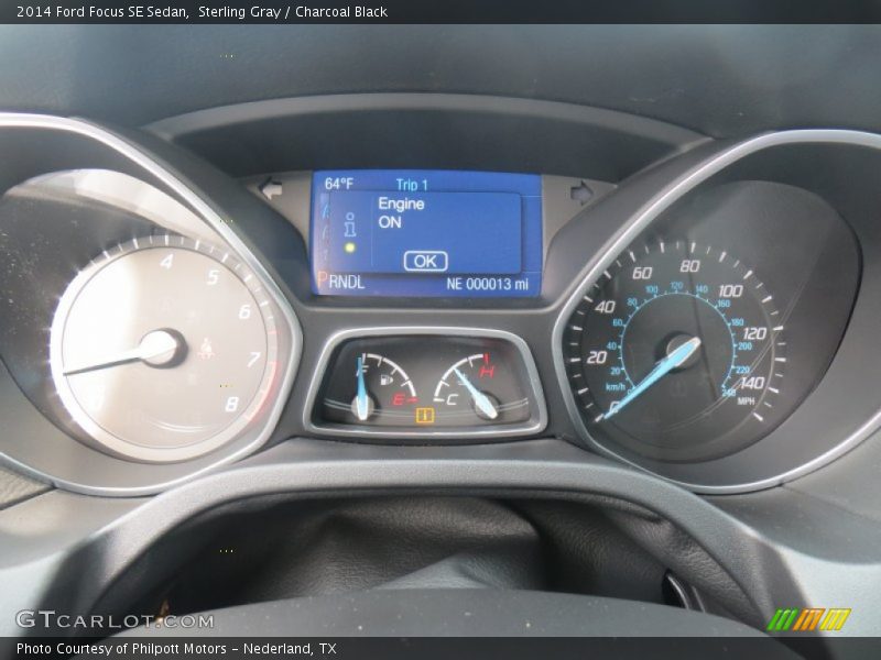 Sterling Gray / Charcoal Black 2014 Ford Focus SE Sedan