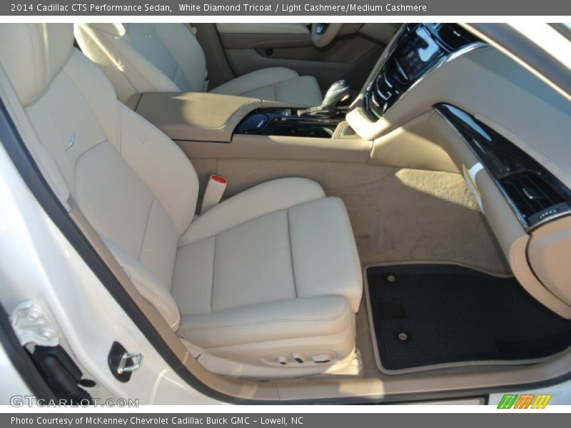 White Diamond Tricoat / Light Cashmere/Medium Cashmere 2014 Cadillac CTS Performance Sedan