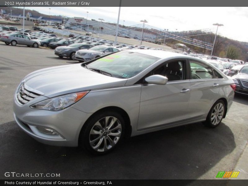Radiant Silver / Gray 2012 Hyundai Sonata SE